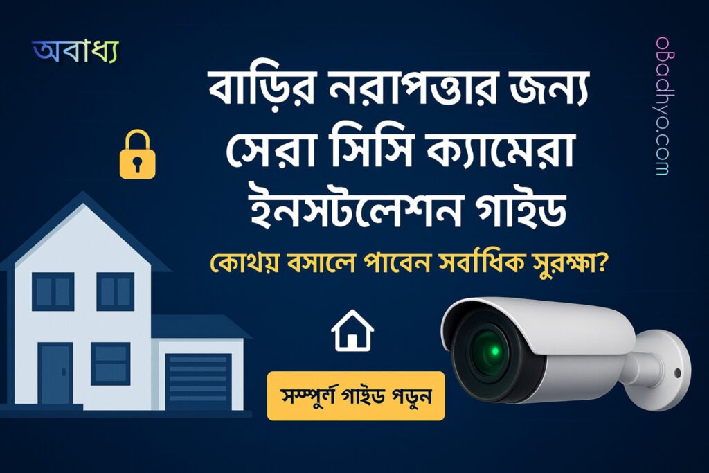 বাড়ির নিরাপত্তার জন্য সেরা সিসি ক্যামেরা ইনস্টলেশন গাইড | CCTV কোথায় বসাবো?
